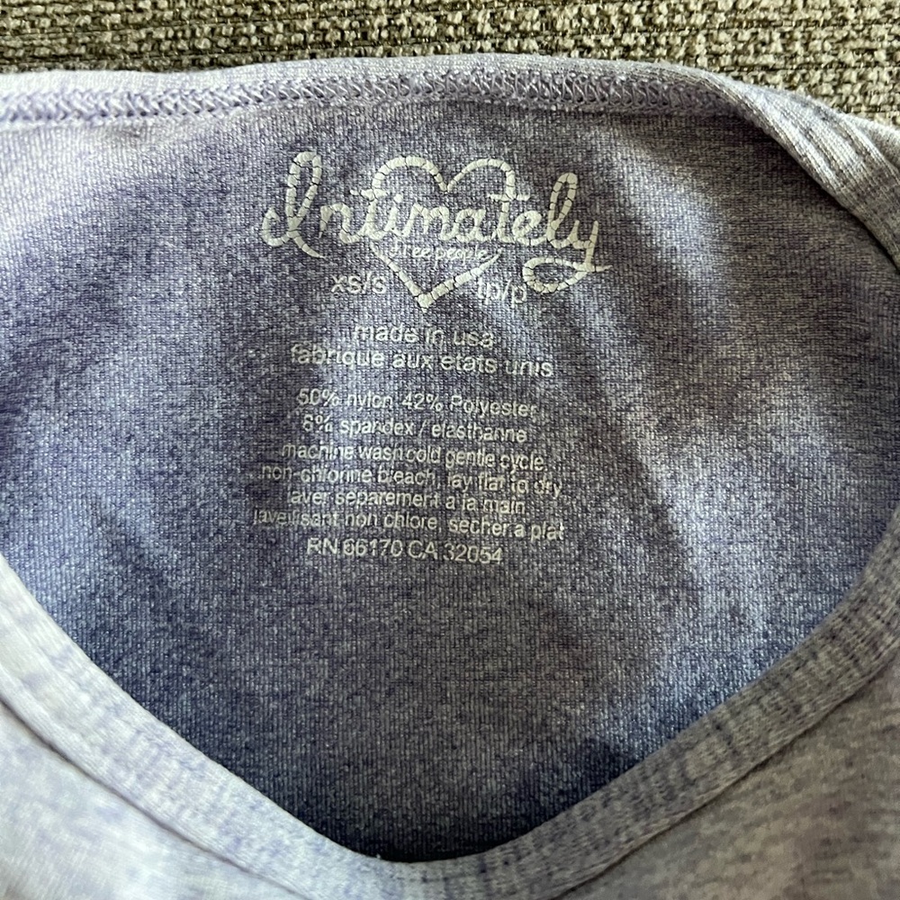 Free People Intimately Light Purple Top